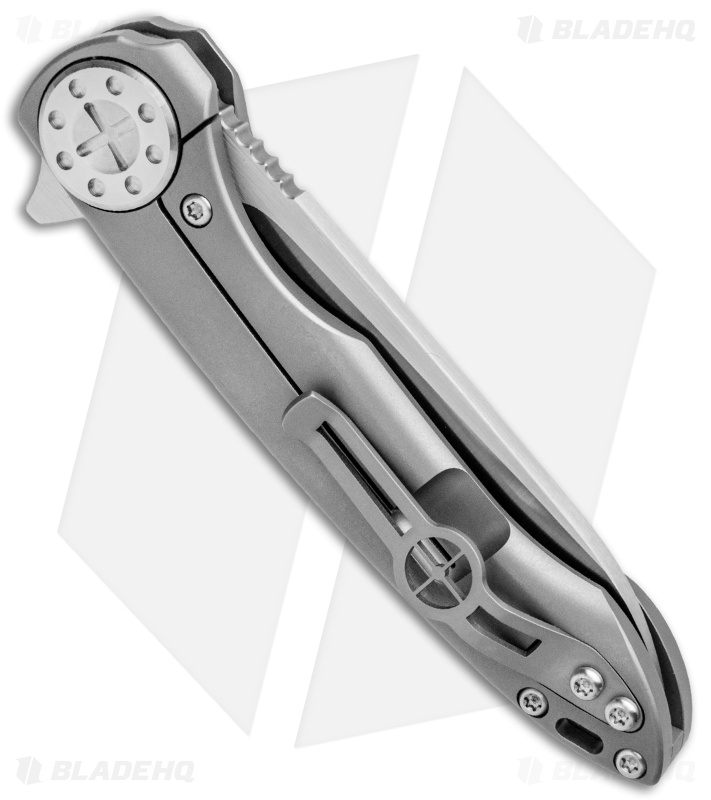 Curtiss Custom Knives Cruze Flipper Frame Lock Knife Titanium (3.5" Satin)