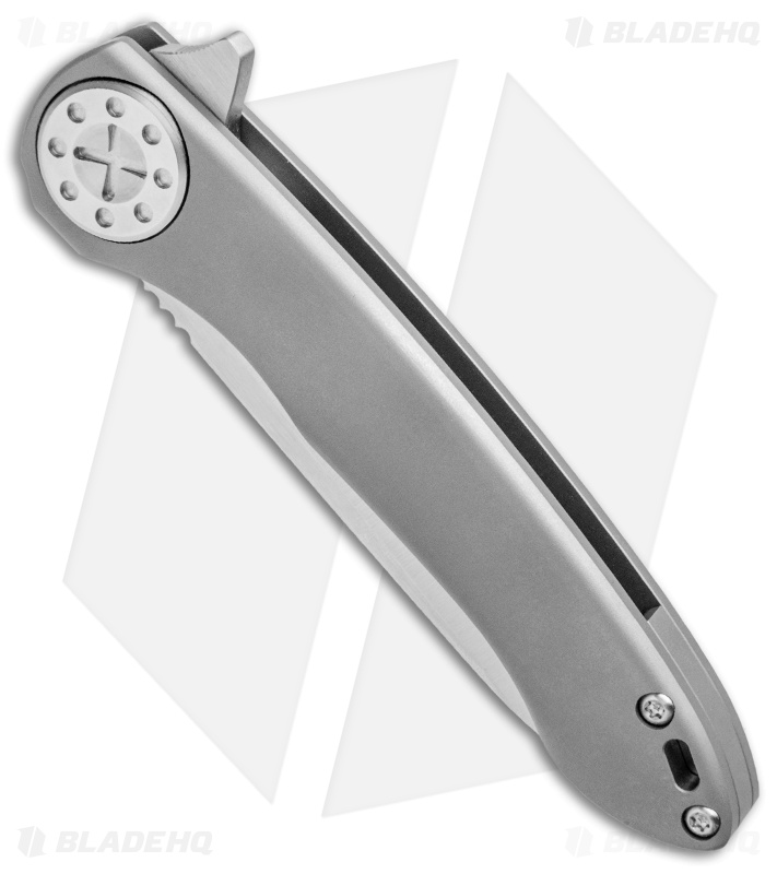 Curtiss Custom Knives Cruze Flipper Frame Lock Knife Titanium (3.5" Satin)