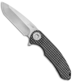 Curtiss Custom Knives F3 Large Frame Lock Knife Frag Titanium (3.6" Stonewash)