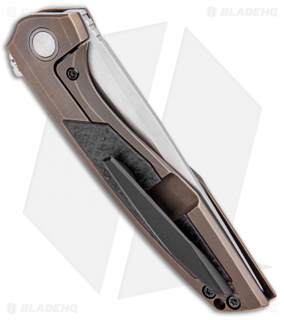 Custom Knife Factory TuffKnives Switch Frame Lock Knife Ti/CF (3.5" Satin) CKF