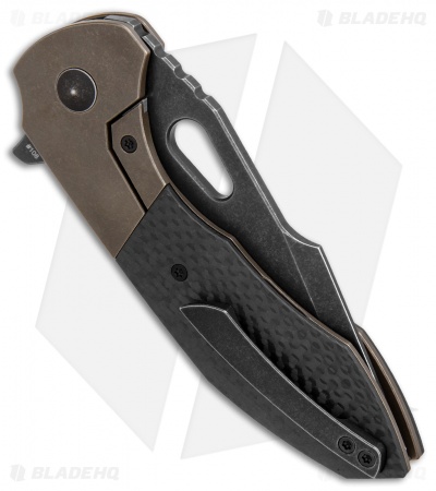 Custom Knife Factory Christensen Spectra Knife Bronze Ti/CF (3.25" Black SW) CKF