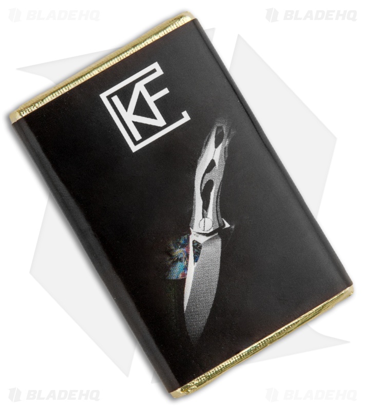 Custom Knife Factory Hoback/Kwaiback Frame Lock Knife Bronze Ti/CF (3.75" SW)