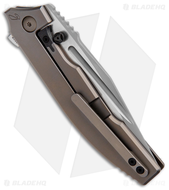 Custom Knife Factory Snafu 2.0  Flipper Knife Titanium (3.9" Bead Blast) CFK022