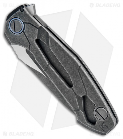 Custom Knife Factory T14 Flipper Knife Black SW Ti  (4.3" Black SW) CKF