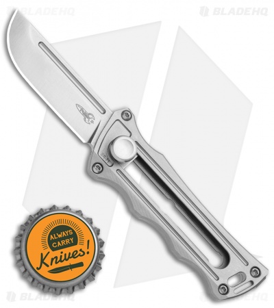 D Rocket Designs Micro KatanaX Manual OTF Titanium (2" Satin)
