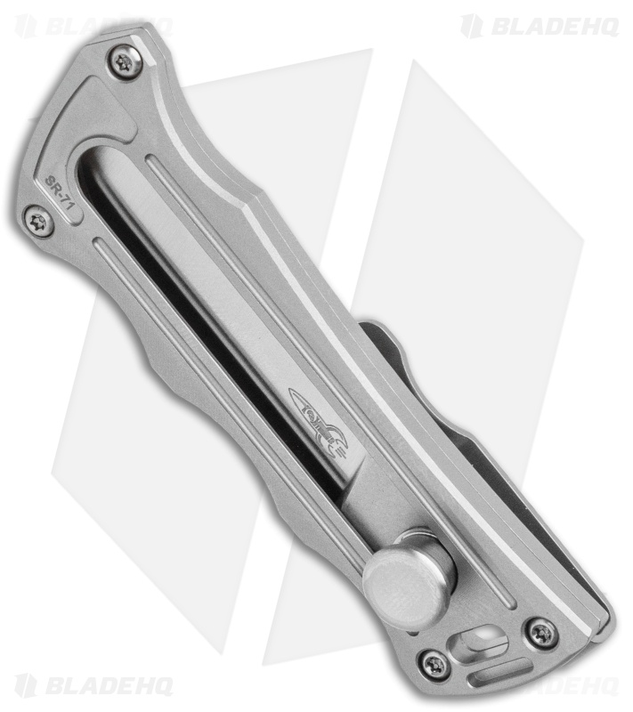 D Rocket Designs Micro KatanaX Manual OTF Titanium (2" Satin)