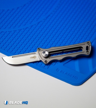 D Rocket Designs Micro KatanaX Manual OTF Titanium (2" Satin)