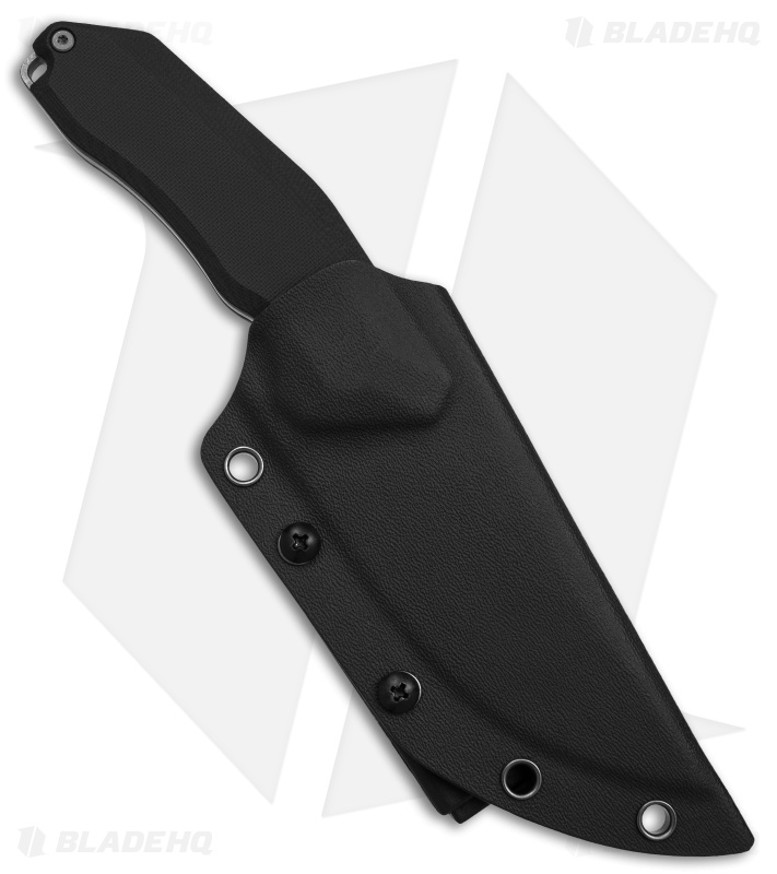 Damned Designs Basilisk Fixed Blade Knife Black G-10 (4.7" SW)