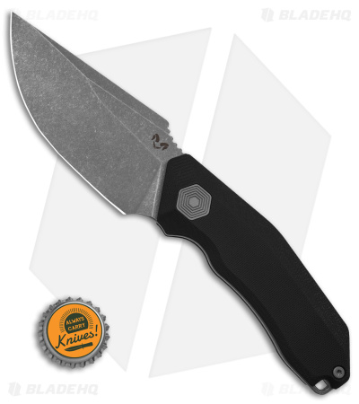 Damned Designs Basilisk Fixed Blade Knife Black G-10 (4.7" SW)
