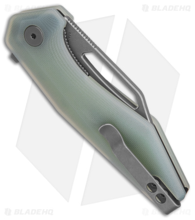 ハデス シークレット Damned Designs Hades Liner Lock Knife Jade G-10 - Blade HQ