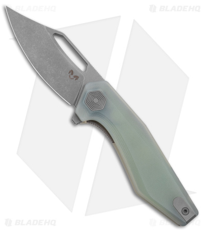 Damned Designs Hades Liner Lock Knife Jade G-10 - Blade HQ