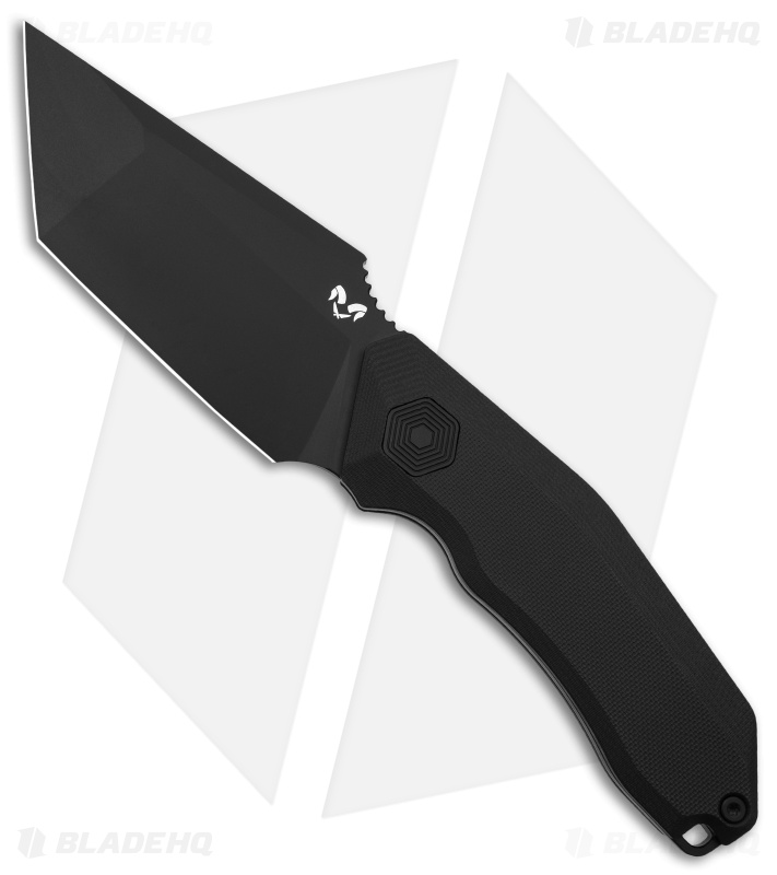 Damned Designs Yokai Fixed Knife Black Tanto - Blade HQ