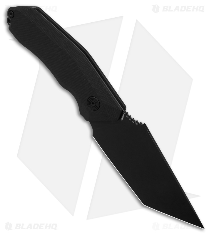 Damned Designs Yokai Fixed Knife Black Tanto - Blade HQ
