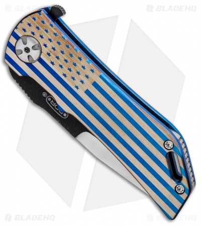 Darrel Ralph Designs DDR Dominator Blue Patriot D35 V2 Flipper (3.5" Two-Tone)