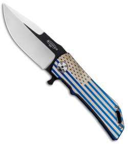 Darrel Ralph Designs DDR Dominator Blue Patriot D35 V2 Flipper (3.5" Two-Tone)