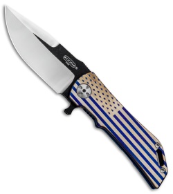 Darrel Ralph Designs DDR Dominator Purple Patriot D35 V2 Flipper (3.5" Two-Tone)