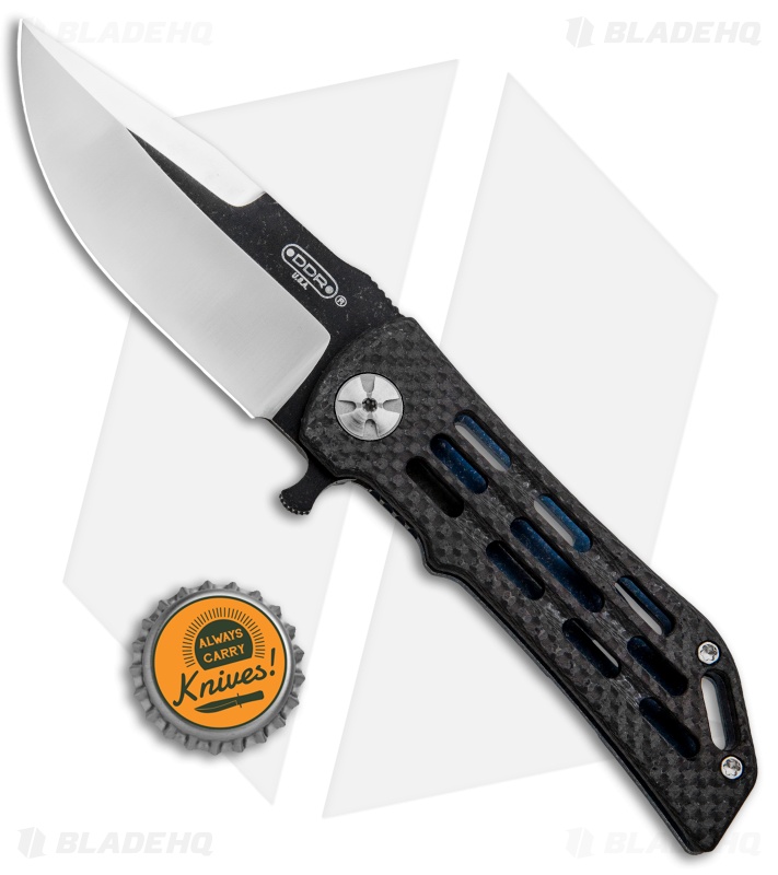 Darrel Ralph Designs DDR Ventilator Flipper Knife Carbon Fiber (3.5" Two-Tone)