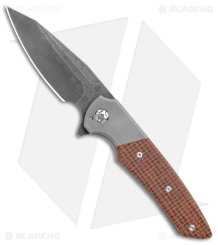 Desert Blade Works Rebel Custom Frame Lock Knife Ti/Kevlar (3.5" Damascus)