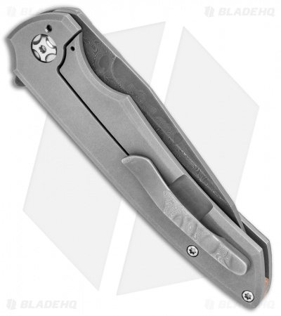 Desert Blade Works Rebel Custom Frame Lock Knife Ti/Kevlar (3.5" Damascus)