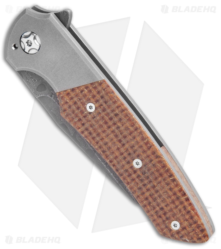 Desert Blade Works Rebel Custom Frame Lock Knife Ti/Kevlar (3.5" Damascus)
