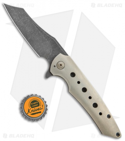 Desert Blade Works Rebel Custom Titanium Frame Lock Knife (3.5" Acid SW)
