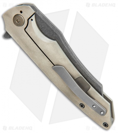 Desert Blade Works Rebel Custom Titanium Frame Lock Knife (3.5" Acid SW)