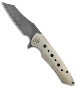 Desert Blade Works Rebel Custom Titanium Frame Lock Knife (3.5" Acid SW)