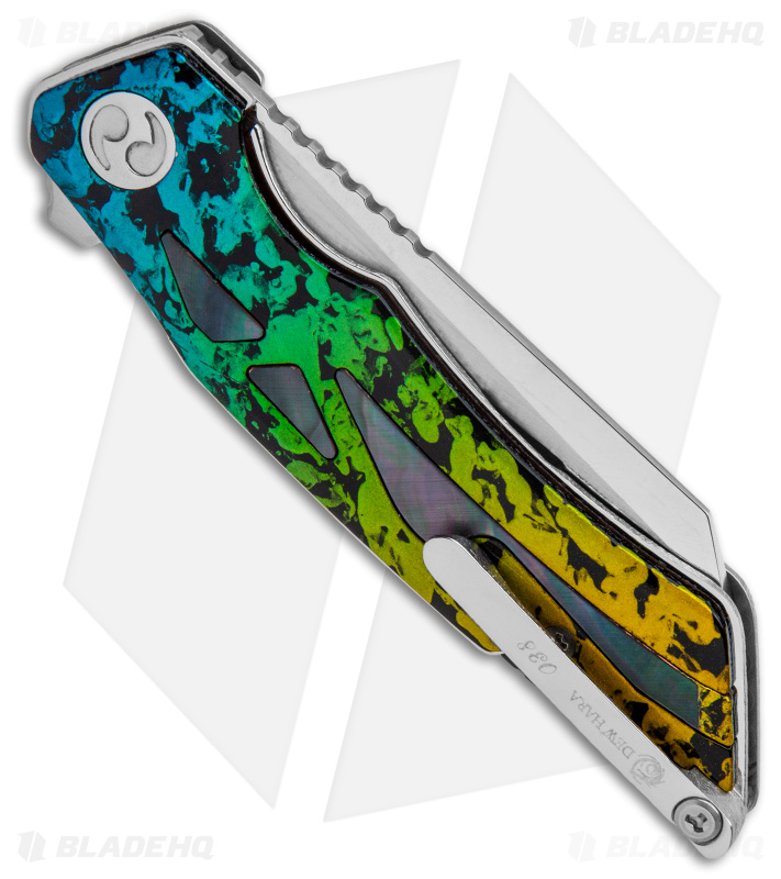 Dew Hara Custom Kisaragi Knife Titanium Handle - Blade HQ