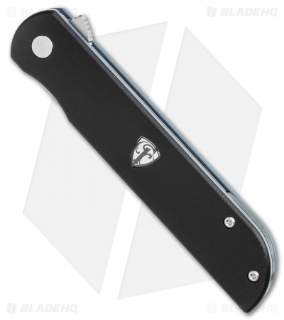 Finch Knife Co. Cimarron Liner Lock Knife Black & Gray G-10 (3.4" Bead Blast) 