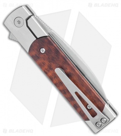 Finch Knife Co. Holliday Frame Lock Knife Snakewood (3.1" Satin)