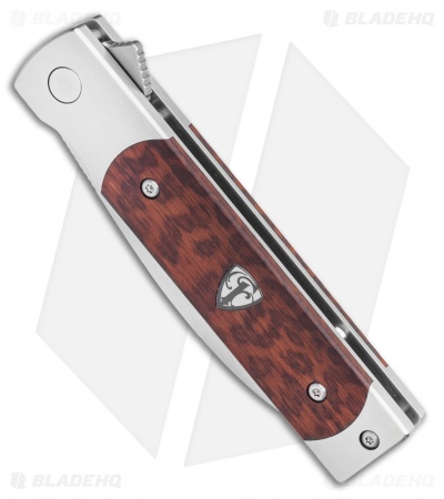 Finch Knife Co. Holliday Frame Lock Knife Snakewood (3.1" Satin)