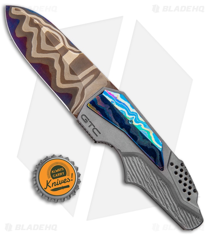 GTC Knives Custom Commando 3.0 Integral Frame Lock Knife (3.1" San Mai)