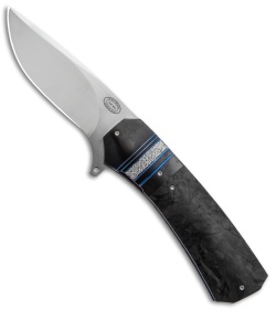 Herucus Blomerus LL 15 Custom Knife Zirconium/Marble Carbon Fiber (3.3" Satin)