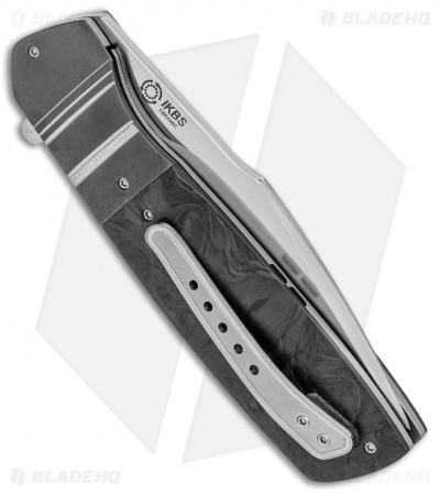 Herucus Blomerus Motswiri HB-17 Flipper Knife Marble CF/Zirc (Hand Satin)