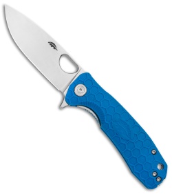 Honey Badger Knives Large Flipper Drop Point Blue FRN (3.625" Satin) HB1020