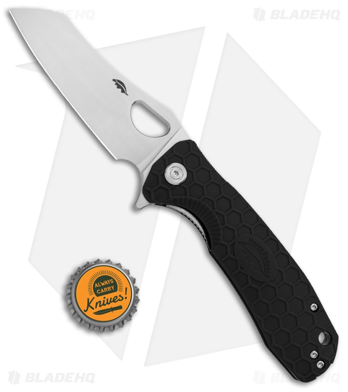 Honey Badger - Large Flipper Knife | Black FRN + D2 | Blade HQ