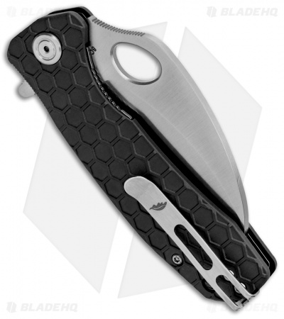 Honey Badger Knives Medium Claw Serrated Black FRN (3" Satin) HB1131