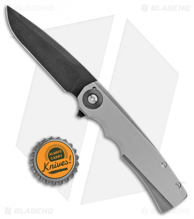 Jason Clark Custom Mini Hunter Flipper Knife Titanium (3" Blued)