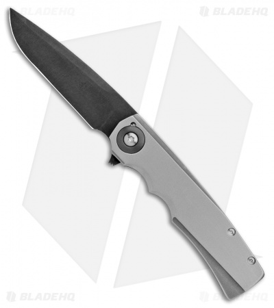 Jason Clark Custom Mini Hunter Flipper Knife Titanium (3" Blued)
