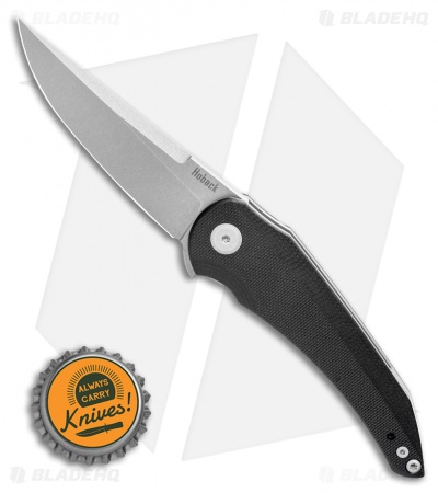 Jake Hoback Knives Enoch Liner Lock Knife Black G-10 (3.1" Stonewash)