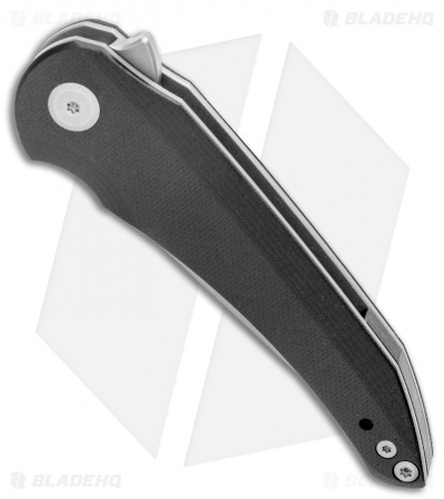 Jake Hoback Knives Enoch Liner Lock Knife Black G-10 (3.1" Stonewash)