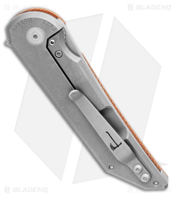 Jake Hoback Knives Radford Frame Lock Knife Canvas Micarta (3.3" Stonewash)