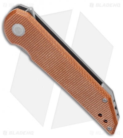 Jake Hoback Knives Radford Frame Lock Knife Canvas Micarta (3.3" Stonewash)