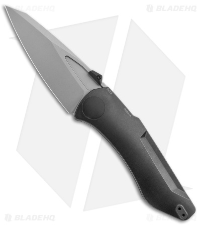 Jake Hoback Knives Summit Frame Lock Knife Black Titanium (4.25" SW)