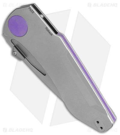 Jake Hoback Knives Summit Frame Lock Knife Titanium/Purple (4.25" SW)