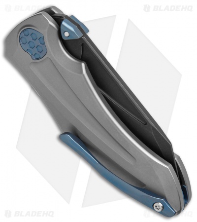 Jake Hoback Knives Sumo Button Lock Knife Sandblasted Ti (3.25" DLC SW)