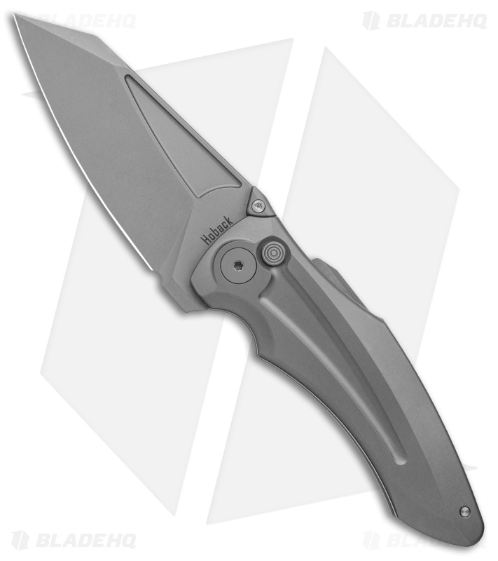 Jake Hoback Knives Sumo Button Lock Knife Titanium (3.25" BB/SW)
