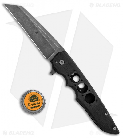 Jason Clark Custom Modified Wharny Flipper Blackened Titanium (3.6" Black SW)