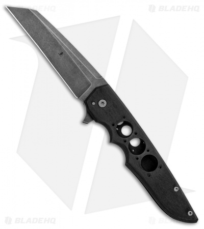 Jason Clark Custom Modified Wharny Flipper Blackened Titanium (3.6" Black SW)