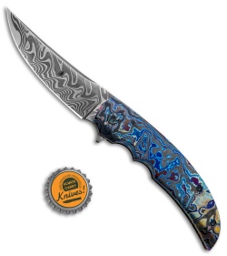 flipper persian clark jason custom damascus mai timascus san knife sold
